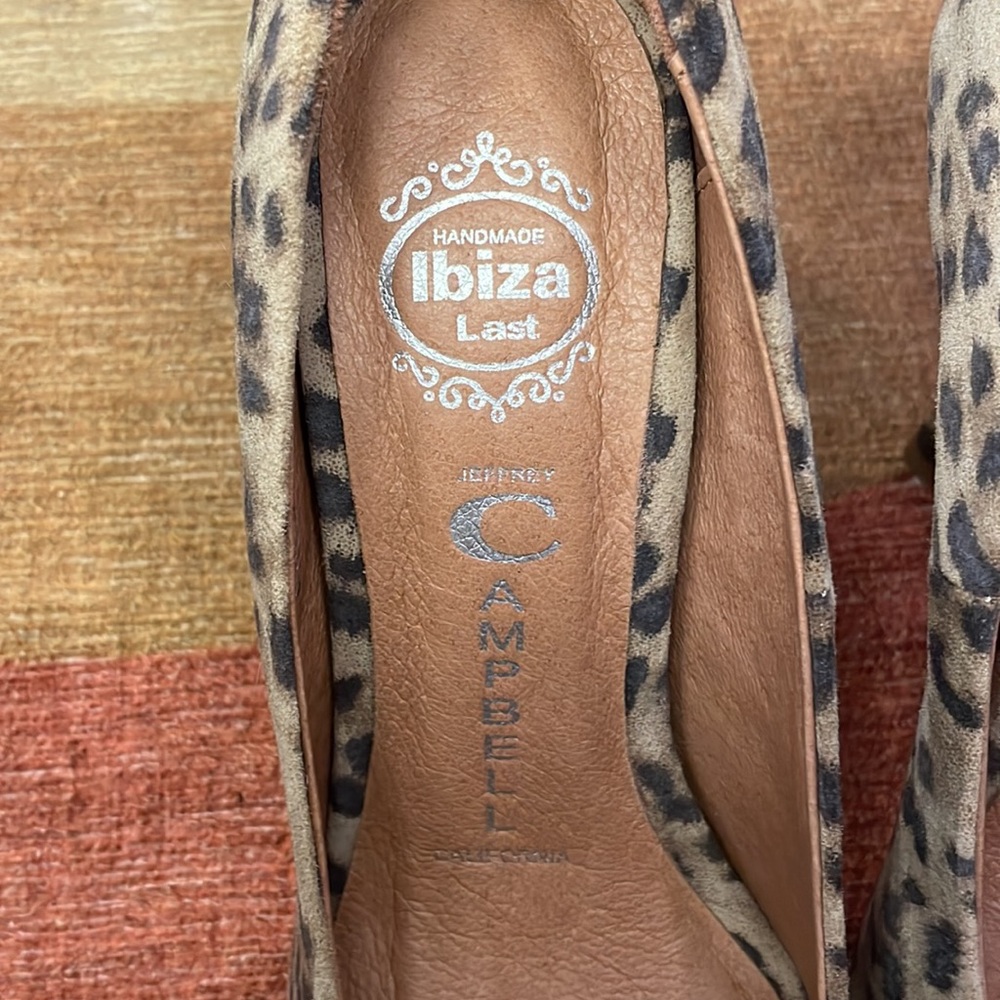Jeffrey Campbell Leopard Print Heels. - image 3